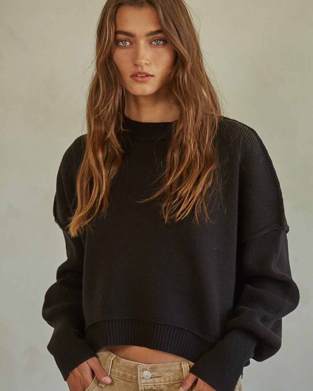 Soft Launch Black Sweater