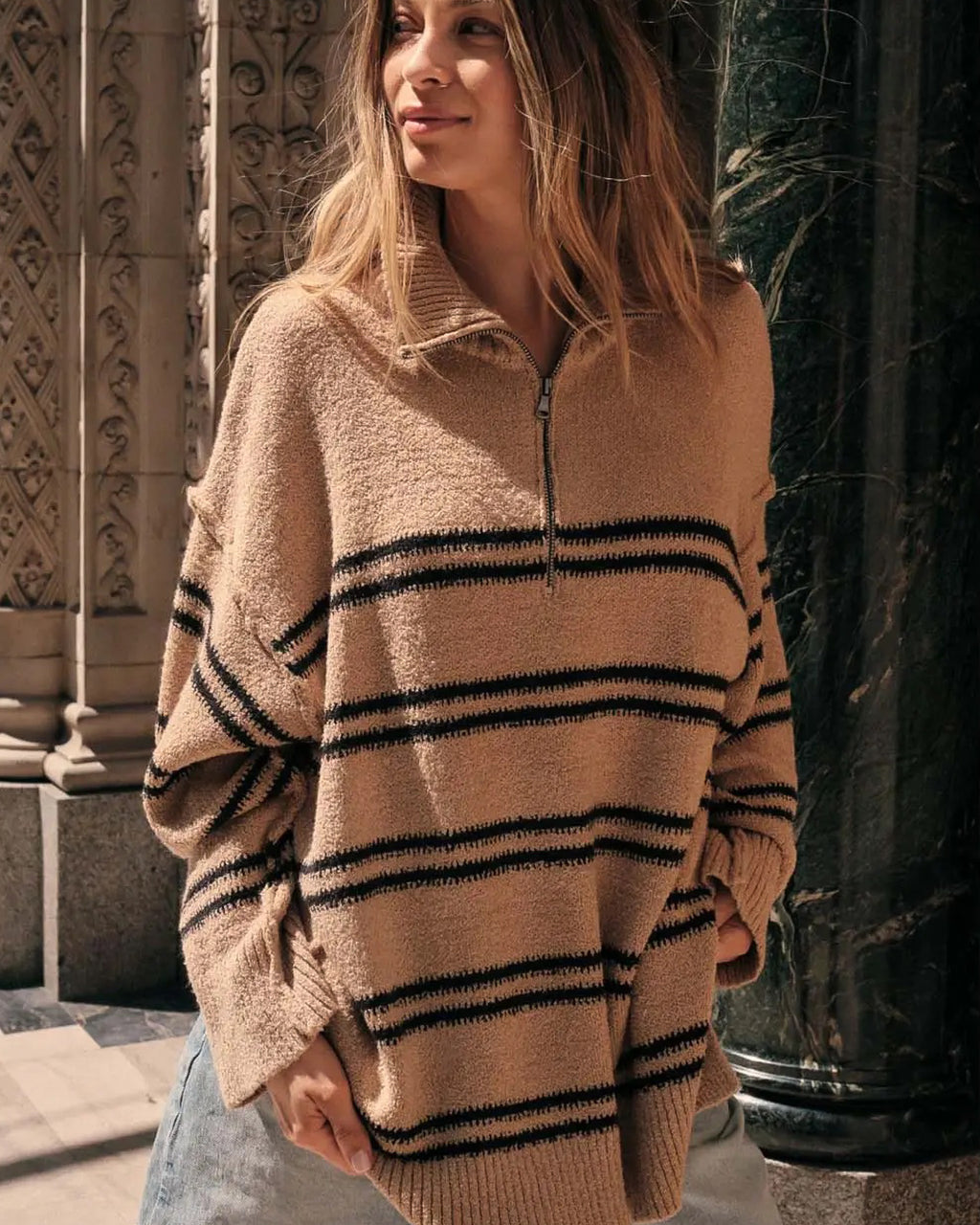 The Ridge Striped Knit Sweater
