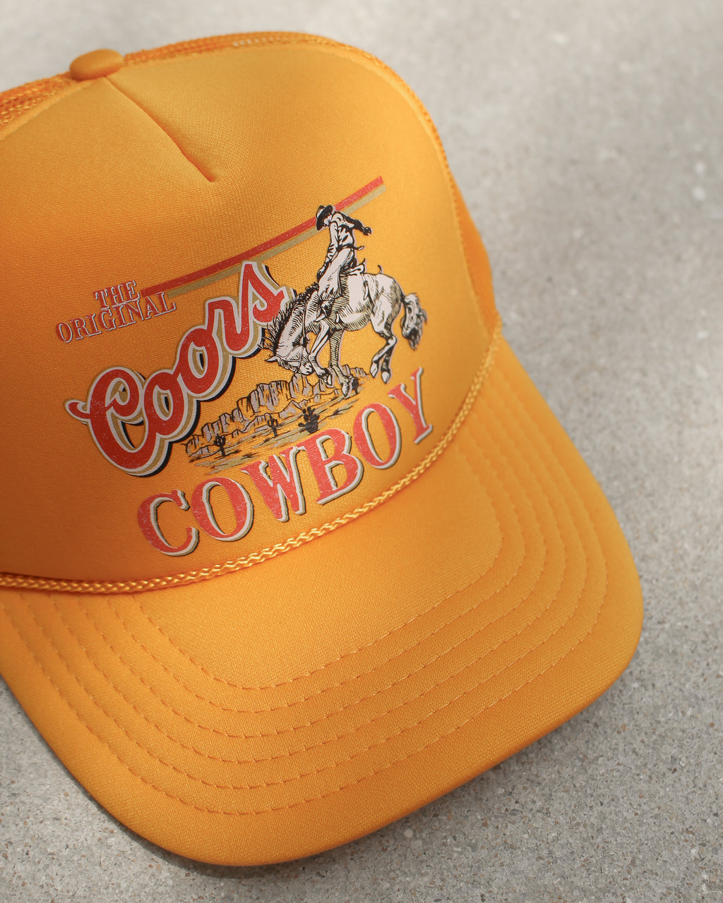 Coors Cowboy Trucker Hat | Yellow