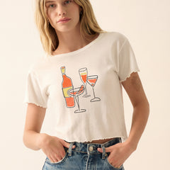 Happy Hour Graphic Baby Tee