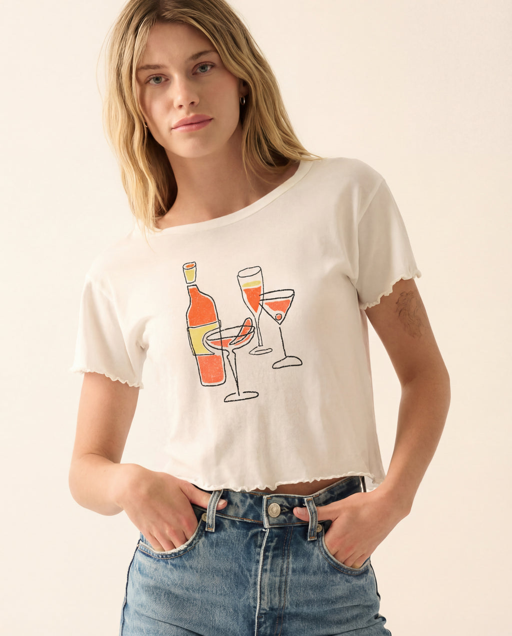 Happy Hour Graphic Baby Tee