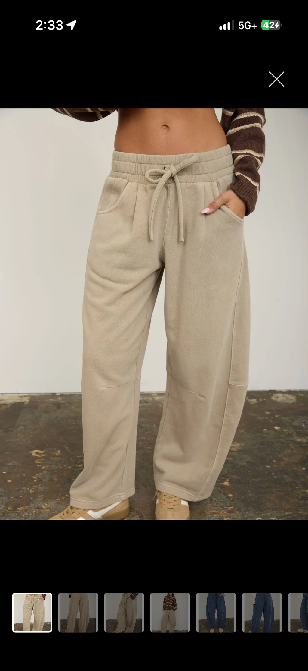 Barrel joggers