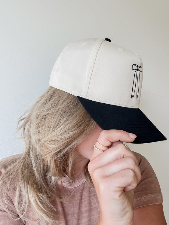 Bow Embroidered Trucker Hat