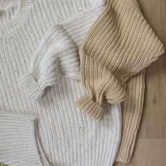 Cozy Chunky Knit Sweater | Beige