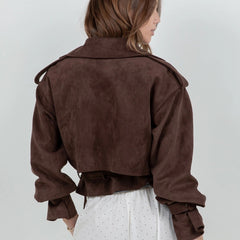 Soft Suede Moto Jacket