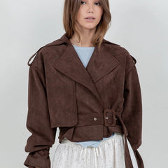 Soft Suede Moto Jacket