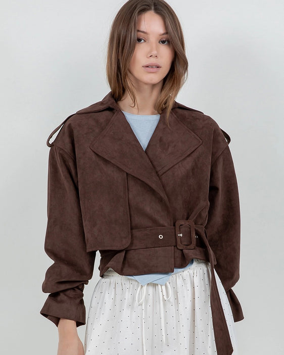 Soft Suede Moto Jacket