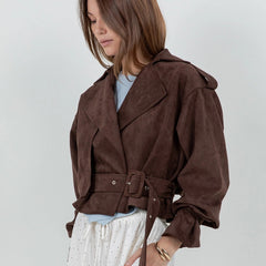 Soft Suede Moto Jacket