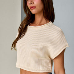 Canyon Cropped Knit Tee