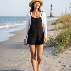 Beach Walk Cotton Romper