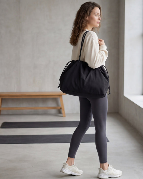 On The Go Nylon Tote | Black