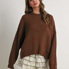 Winter Waffle Oversized Sweater