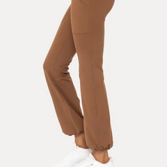 Happy Hem High Waist Leggings | Brown