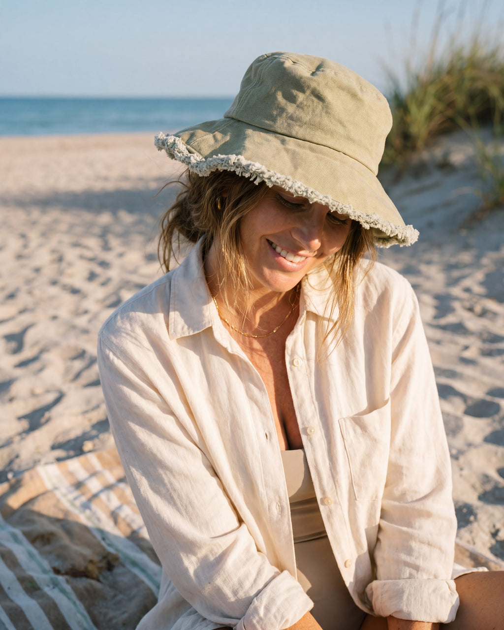Beach Walk Bucket Hat | Sage