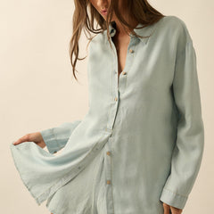 Relaxed Fit Long Sleeve Romper
