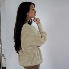 Cozy Chunky Knit Sweater | Beige