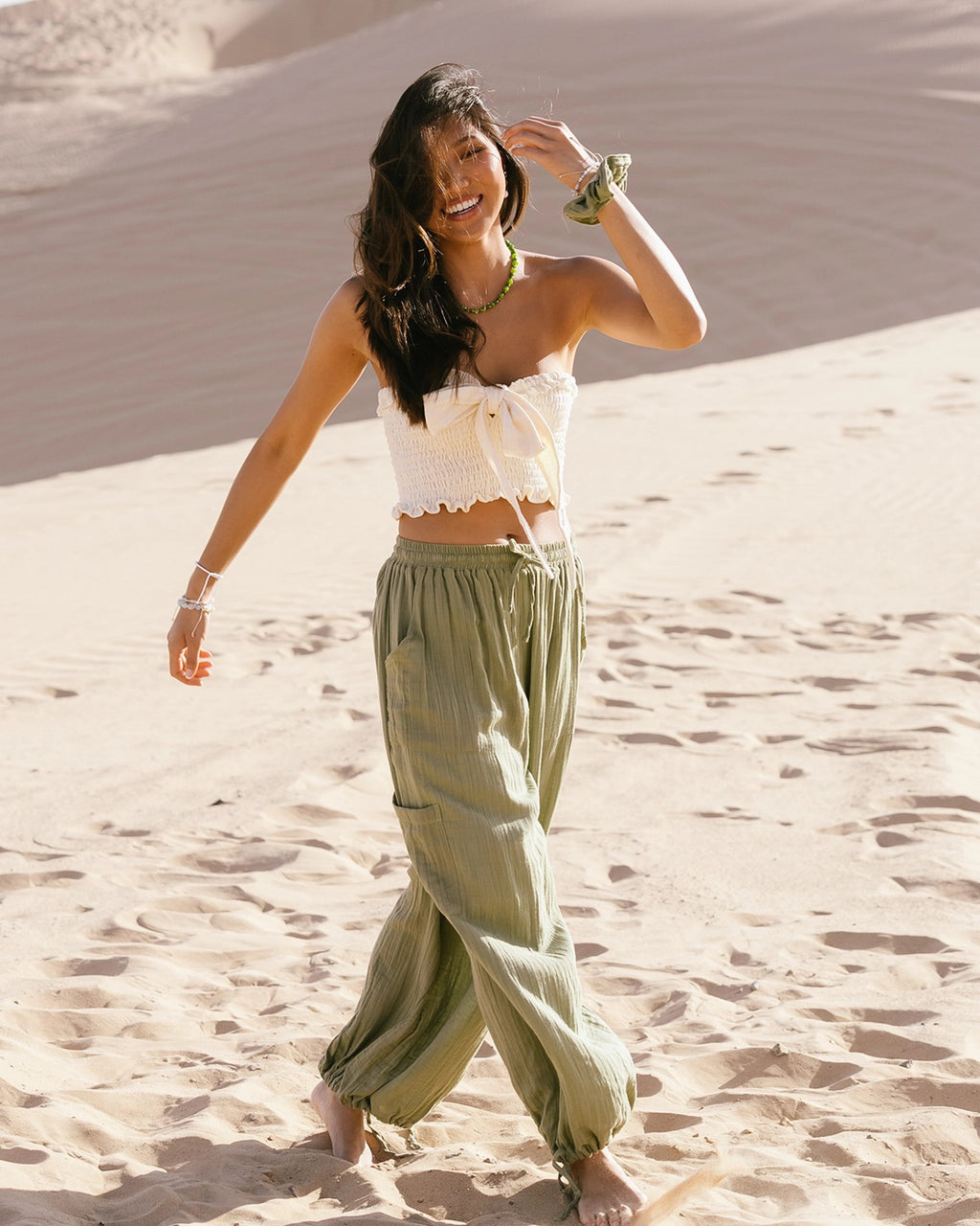 Cabana Cotton Jogger Pants | Seagrass