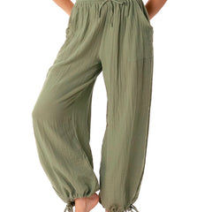 Cabana Cotton Jogger Pants | Seagrass