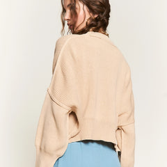 Cozy Cropped Sweater | Cream