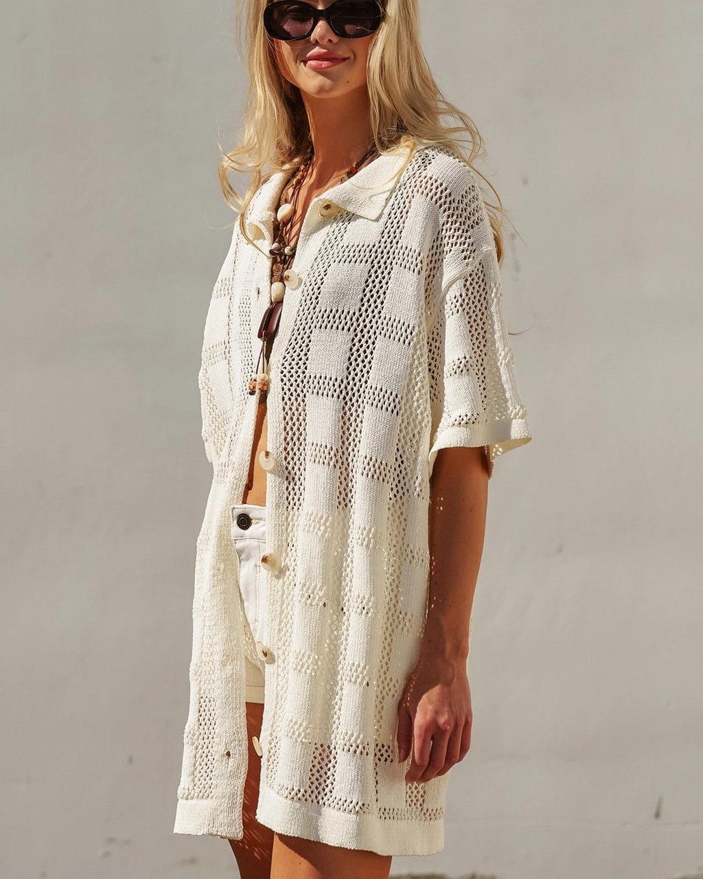 No Rush Short Sleeve Button Up