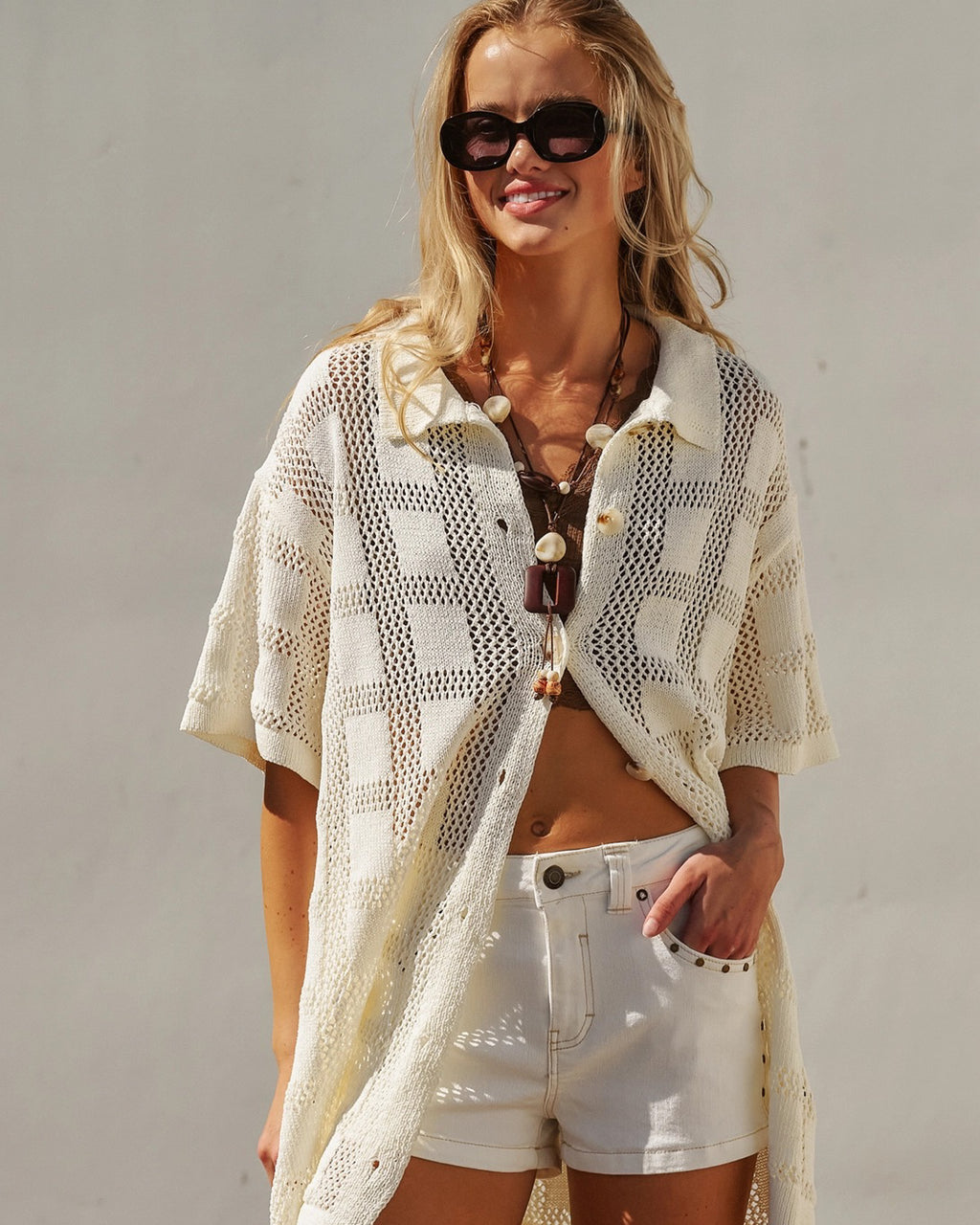 No Rush Short Sleeve Button Up