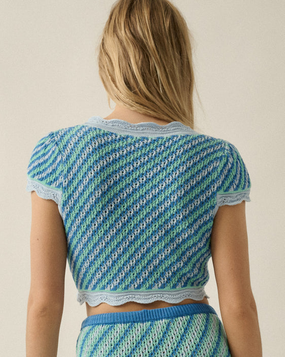 Daytrip Crochet Tie Top