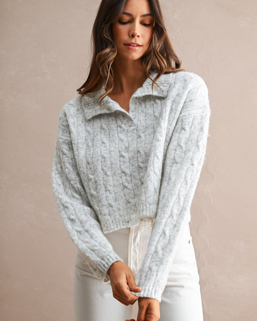 Corner Table Cable Knit Sweater