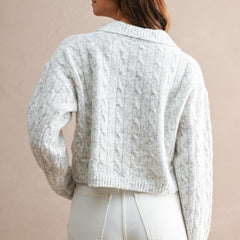 Corner Table Cable Knit Sweater