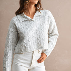 Corner Table Cable Knit Sweater