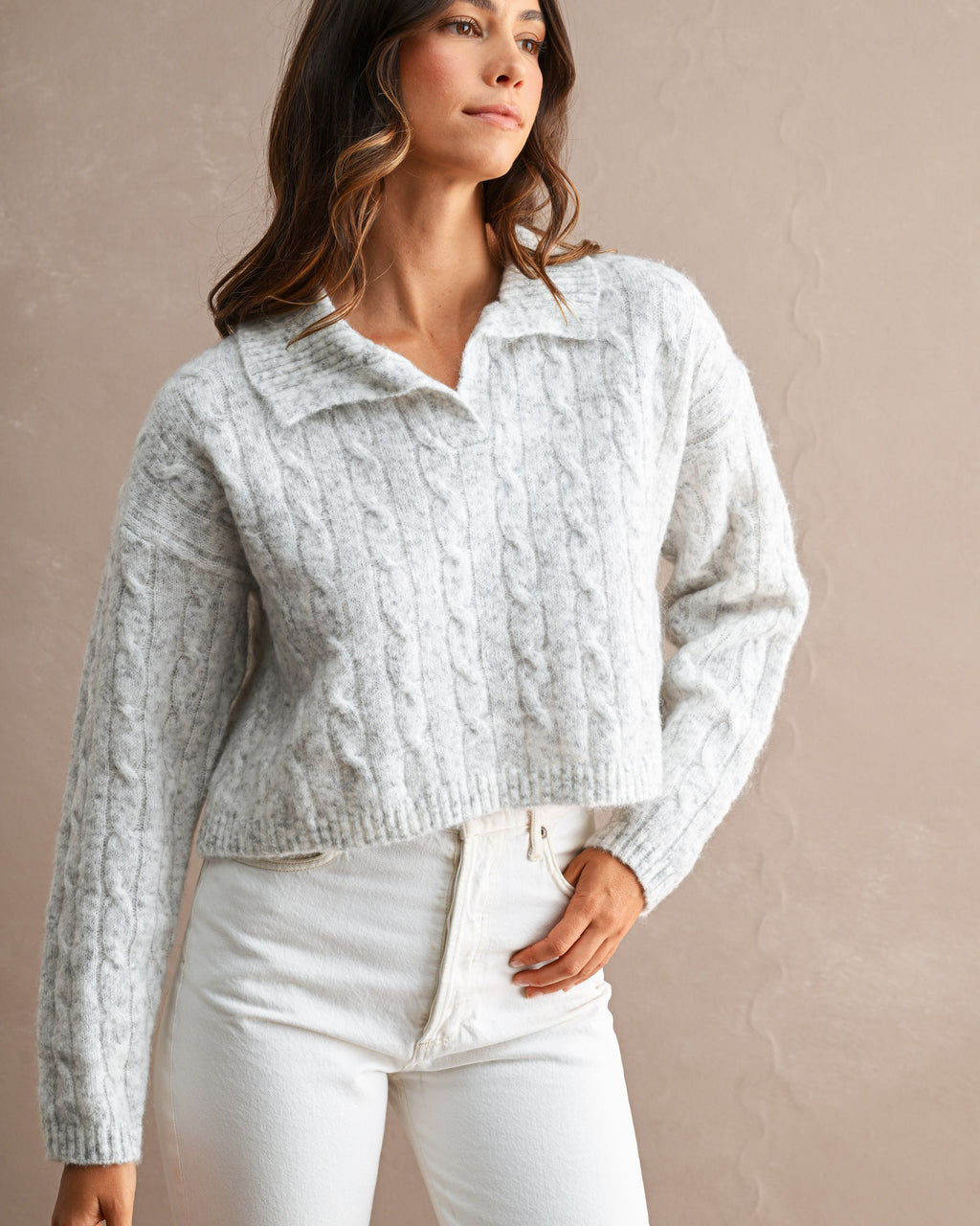 Corner Table Cable Knit Sweater