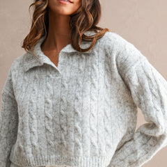 Corner Table Cable Knit Sweater