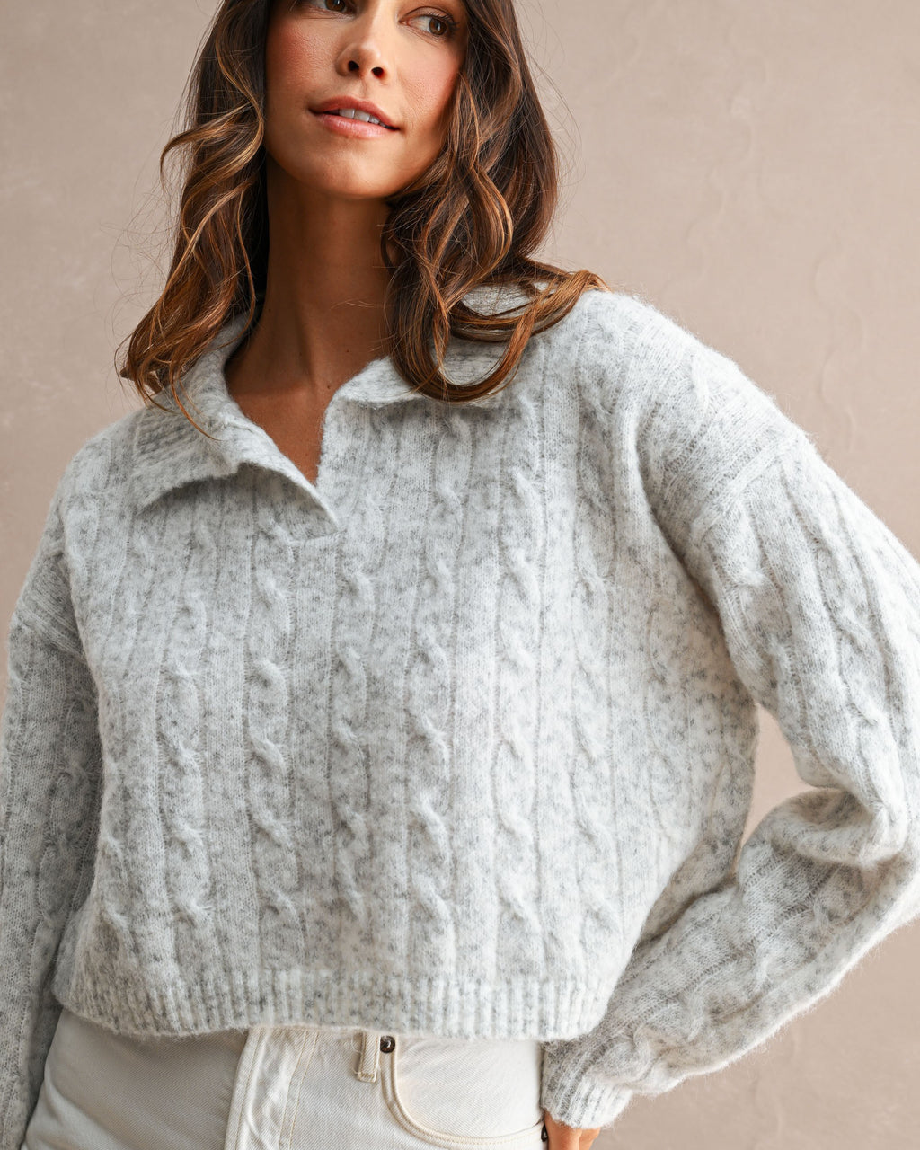 Corner Table Cable Knit Sweater