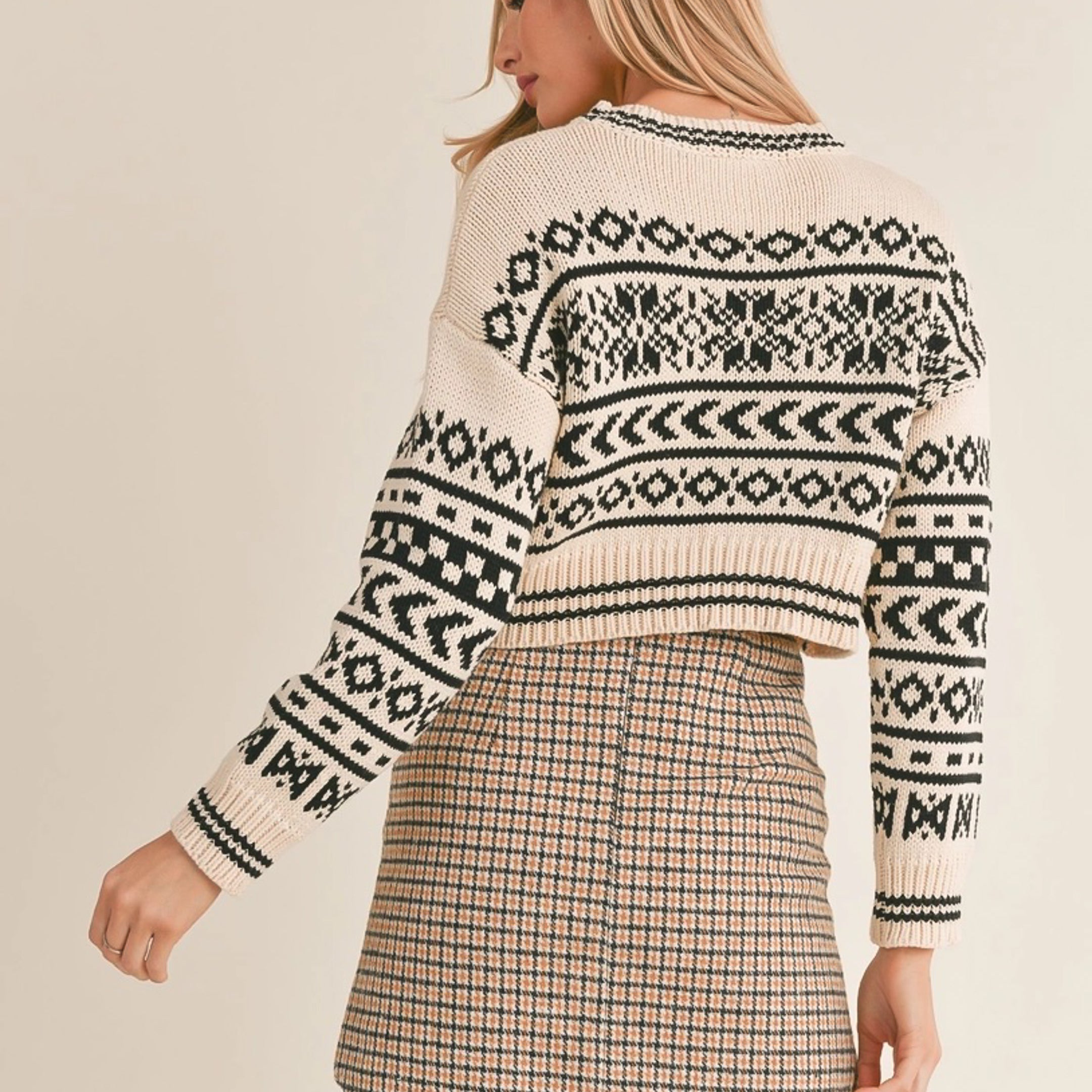 Snowed In Printed Sweater