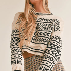 Snowed In Printed Sweater