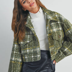 Cropped Sherpa Jacket