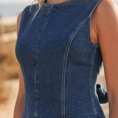 Denim Tie Back Tank
