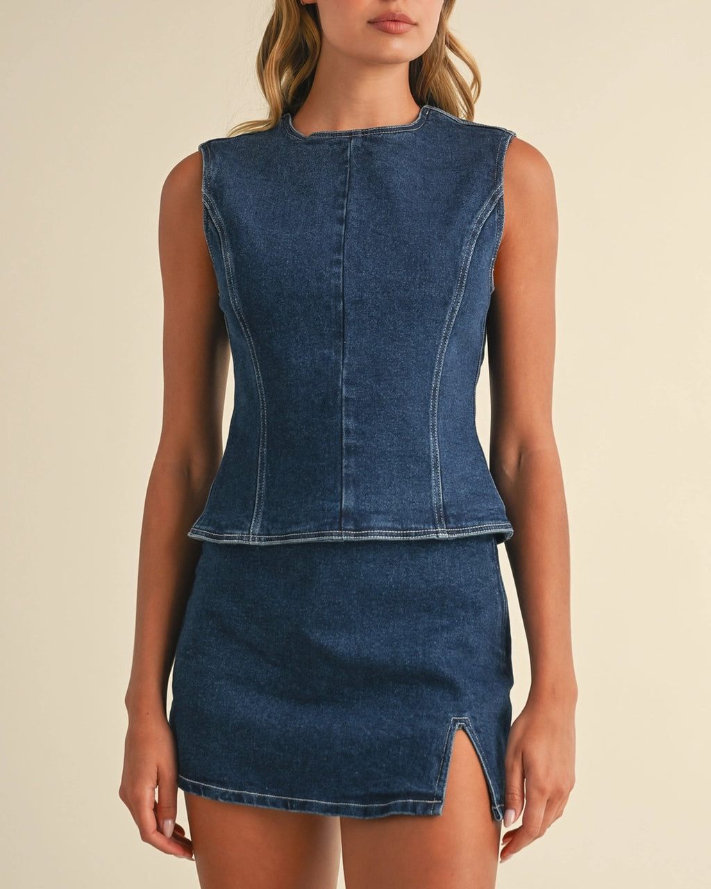 Denim Skort