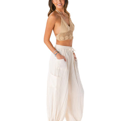 Cabana Cotton Jogger Pants | Cream
