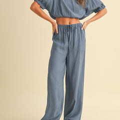 Daydream Drawstring Pants | Ocean Blue
