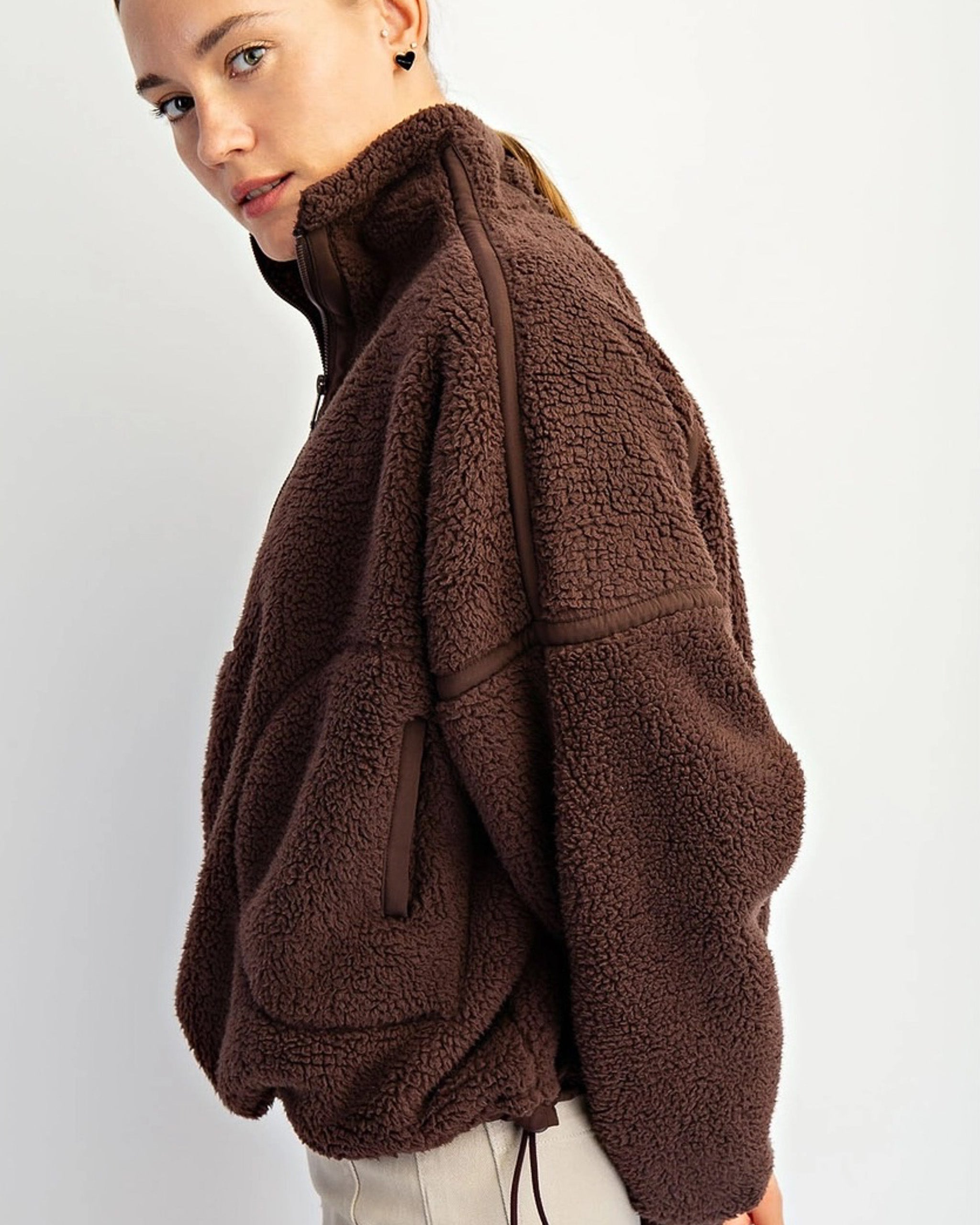 Daybreak Fleece Pullover | Chocolate