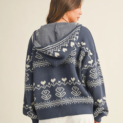 nordic print sweater women