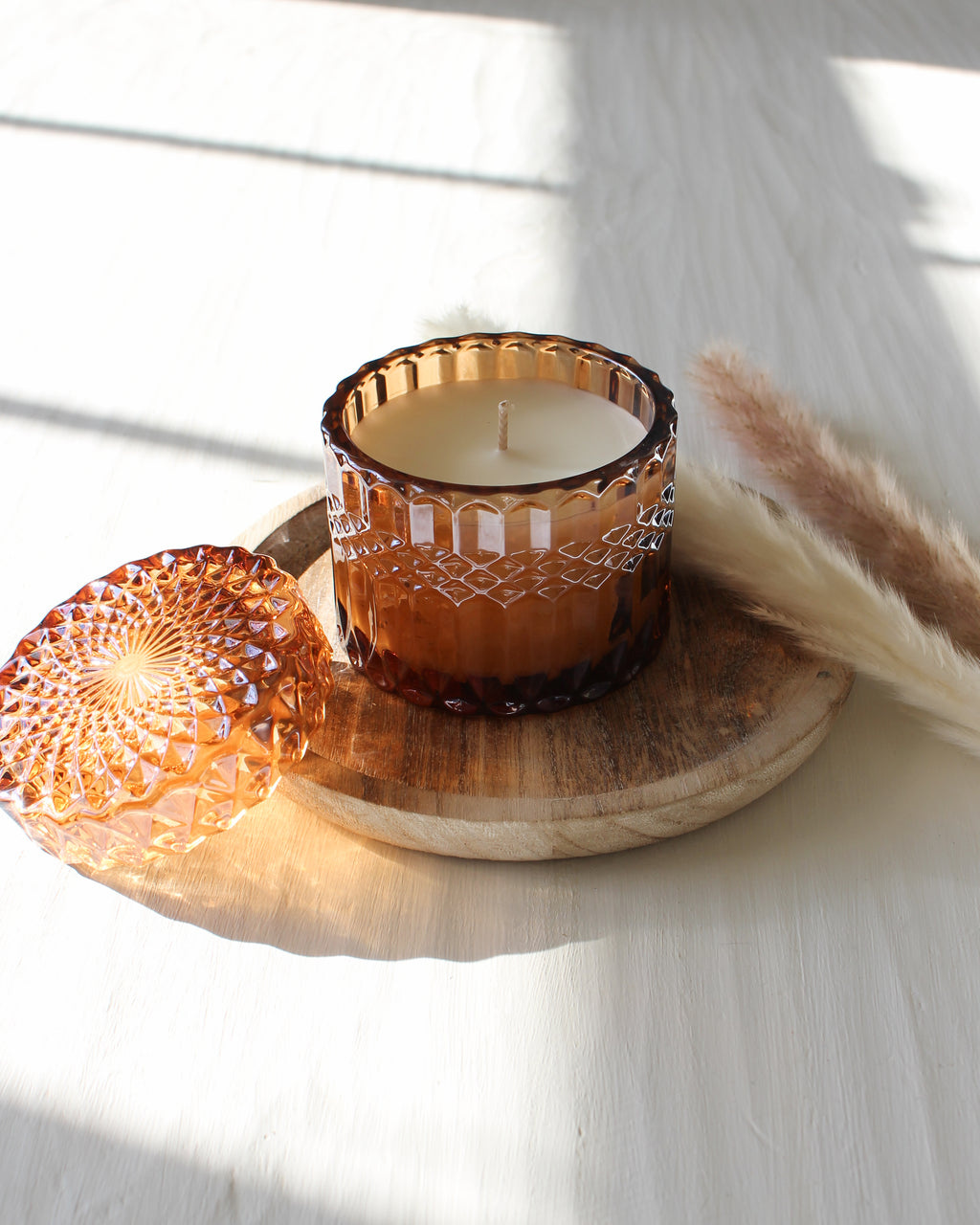 Ylang-Ylang + Tonka + Tobacco Leaf Glass Candle