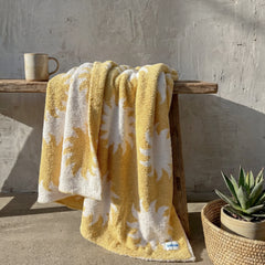 Sunspell Plush Throw | Marigold Yellow