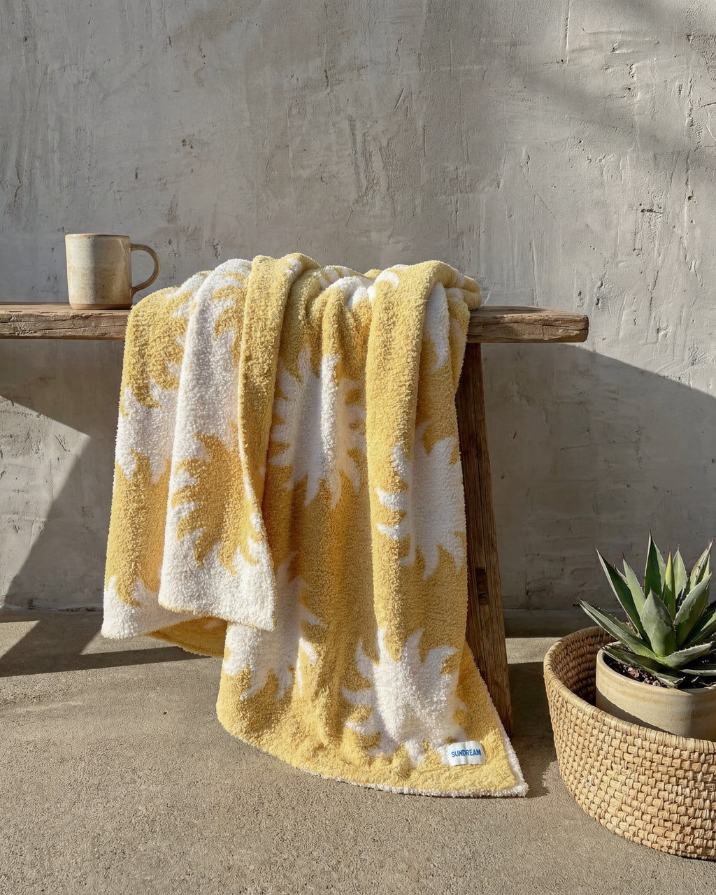 Sunspell Plush Throw | Marigold Yellow