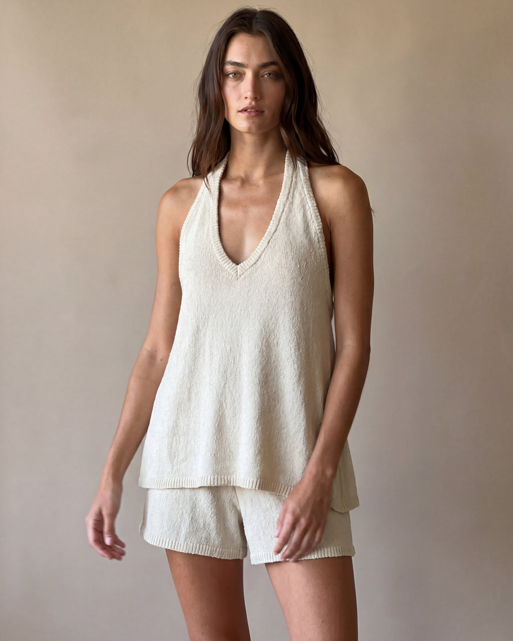 Saltwater Halter Top | Cream