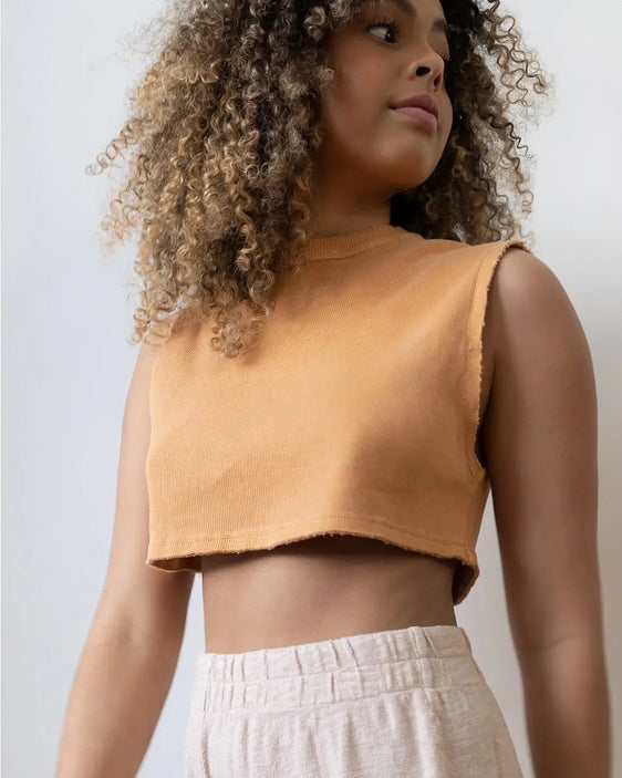 Sun-Kissed Cotton Crop Top