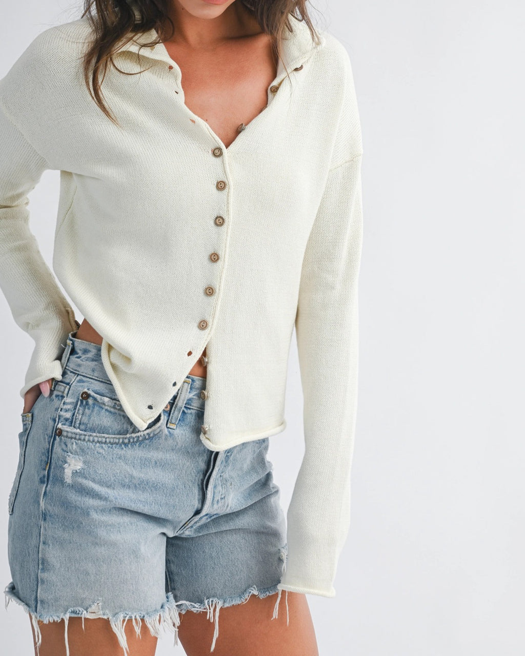 Coastline Button Front Cardigan