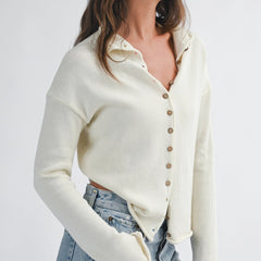 Coastline Button Front Cardigan