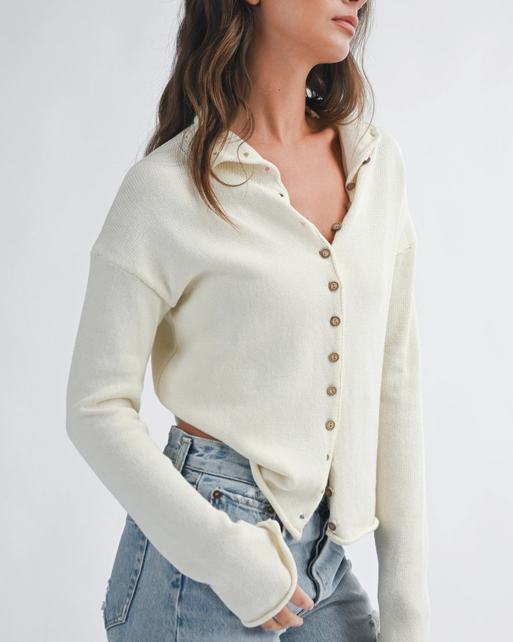 Coastline Button Front Cardigan