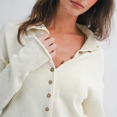 Coastline Button Front Cardigan